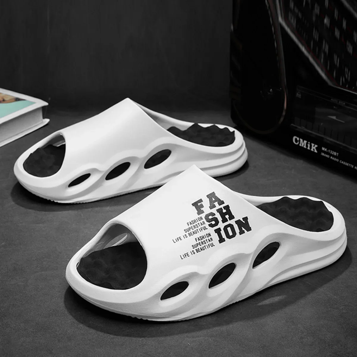 Zapatillas de casa EVA ligeras con suela suave para hombre - imagen 3