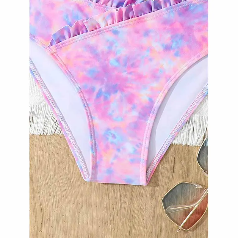 Bikini estampado tie dye para niña – Bañador verano - imagen 5
