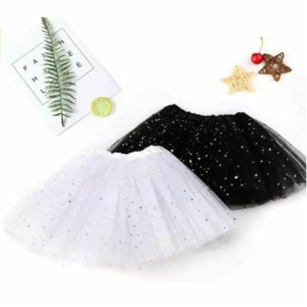 Falda tutú infantil con purpurina y lentejuelas para niña elegante - imagen 3