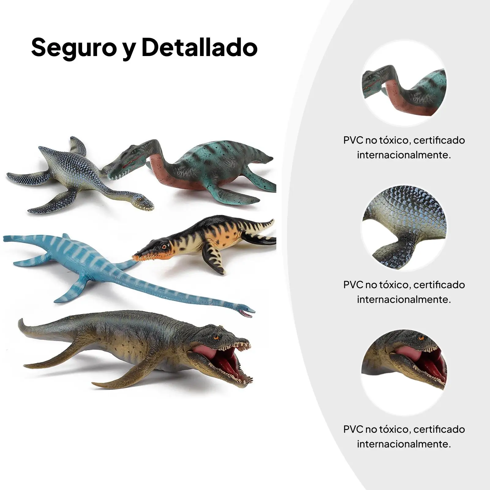 Figuras de dinosaurios plásticas grandes para juegos educativos - imagen 4