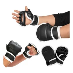 Guantes de boxeo antideslizantes con dedos descubiertos para niños