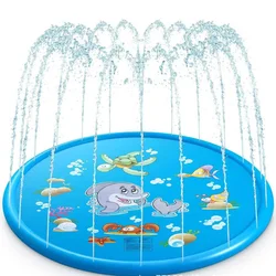 Alfombra de juego acuática con aspersores para patio