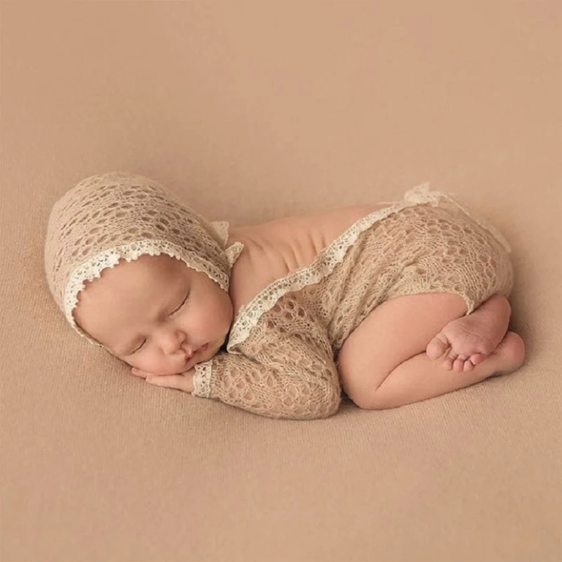 Conjunto mohair bebé recién nacido – Vestido y pelele suaves - imagen 4