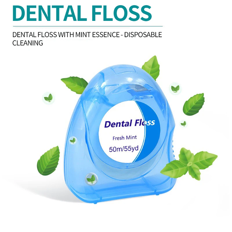 Hilo dental menta para el hogar – paquete desechable fino suave - imagen 3