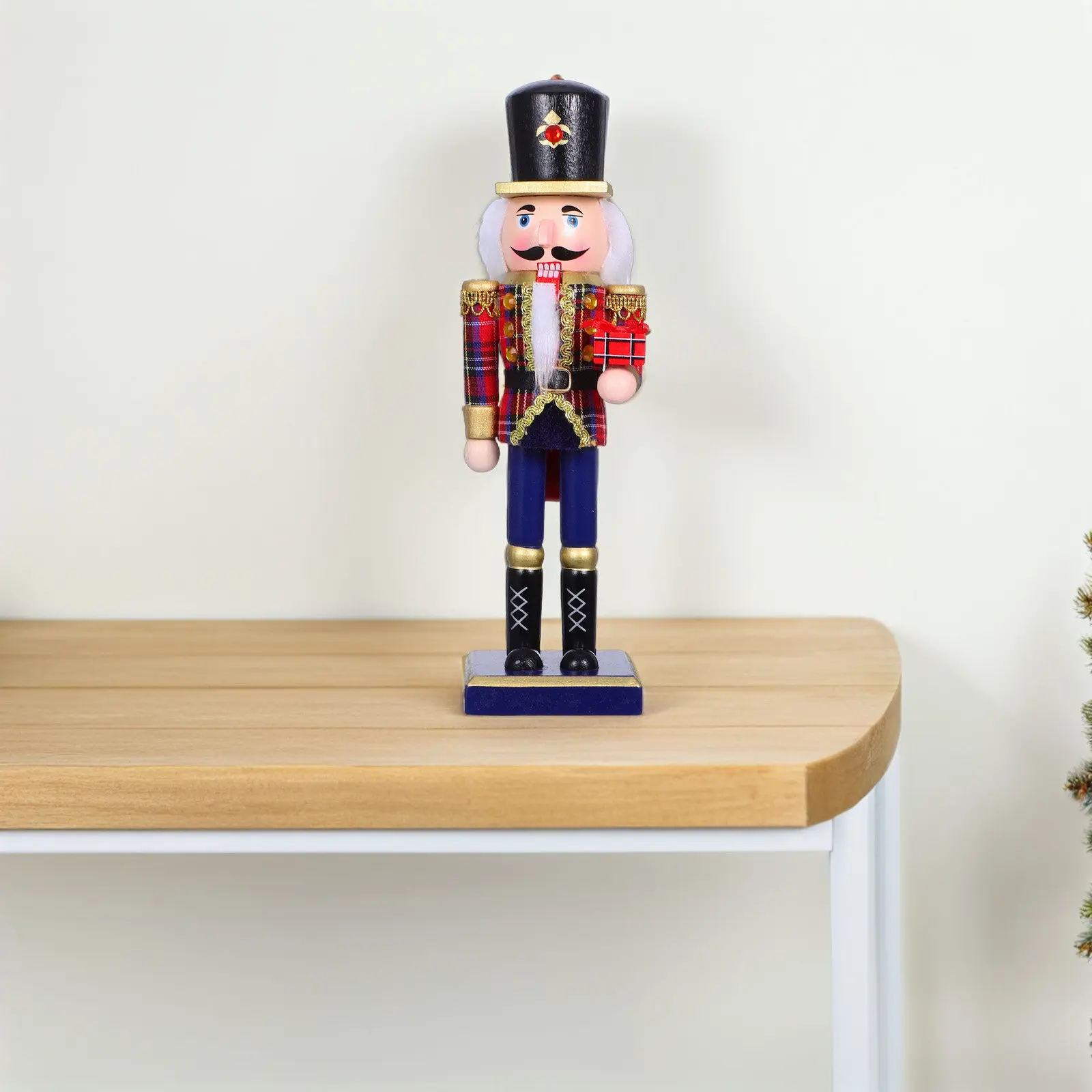 Adorno navideño soldado cascanueces de madera clásico tradicional - imagen 2