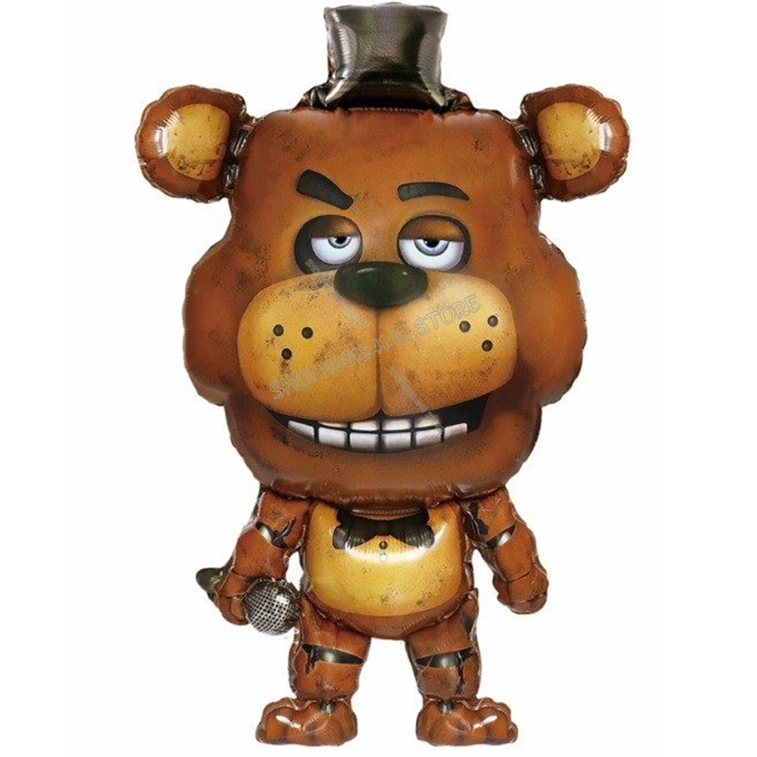 Globos con número de cumpleaños FNAF, decoración en aluminio
