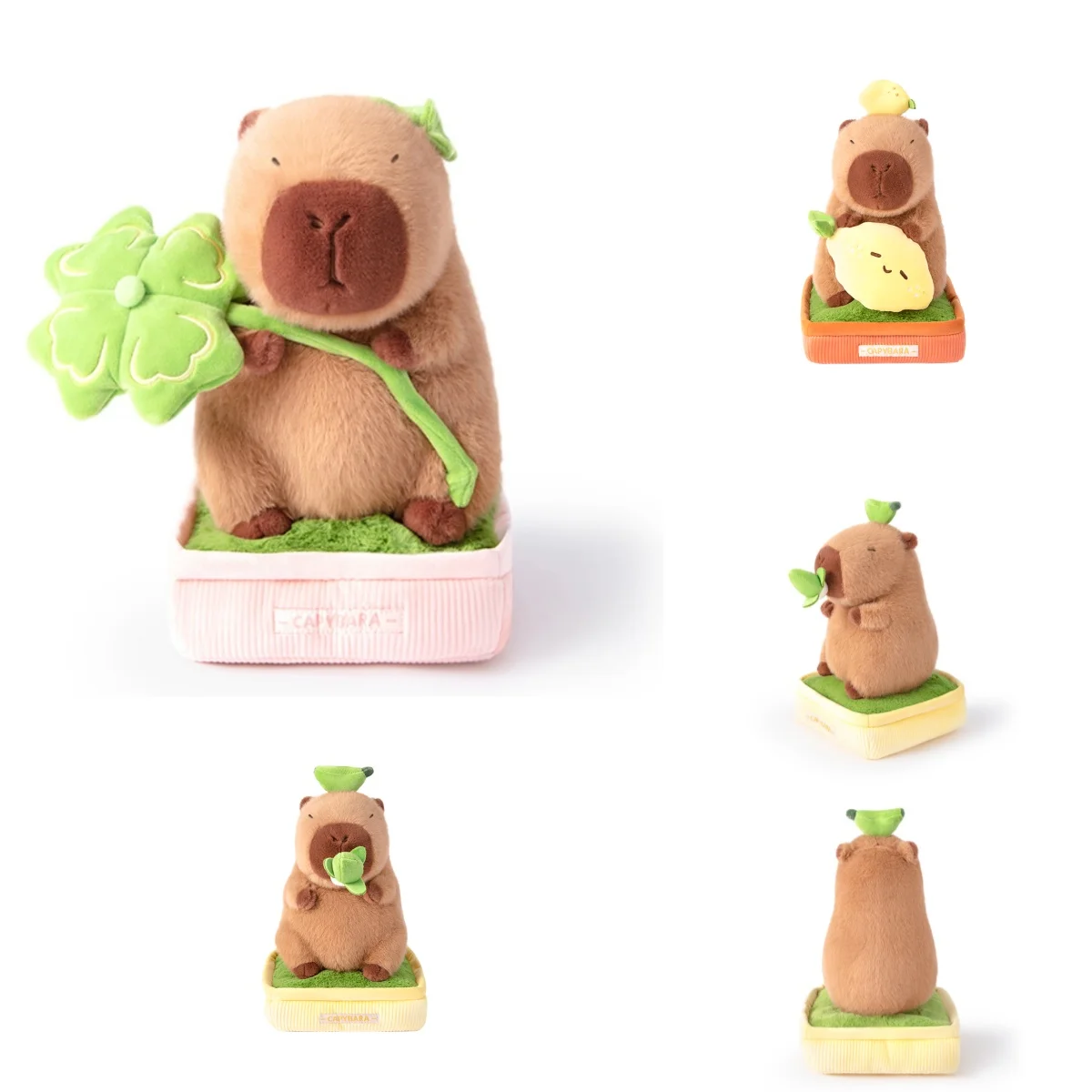Peluche capibara planta con almohada decorativa para relajación - imagen 5