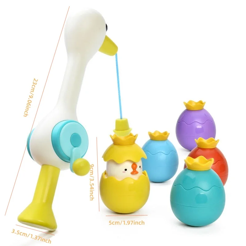 Juguete de pesca magnético para baño infantil con huevos flotantes - imagen 5