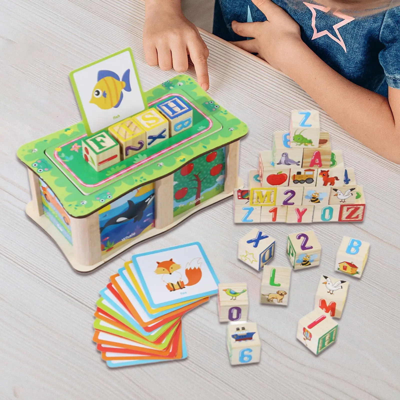 Rompecabezas del alfabeto sensorial educativo de letras y lectura - imagen 4