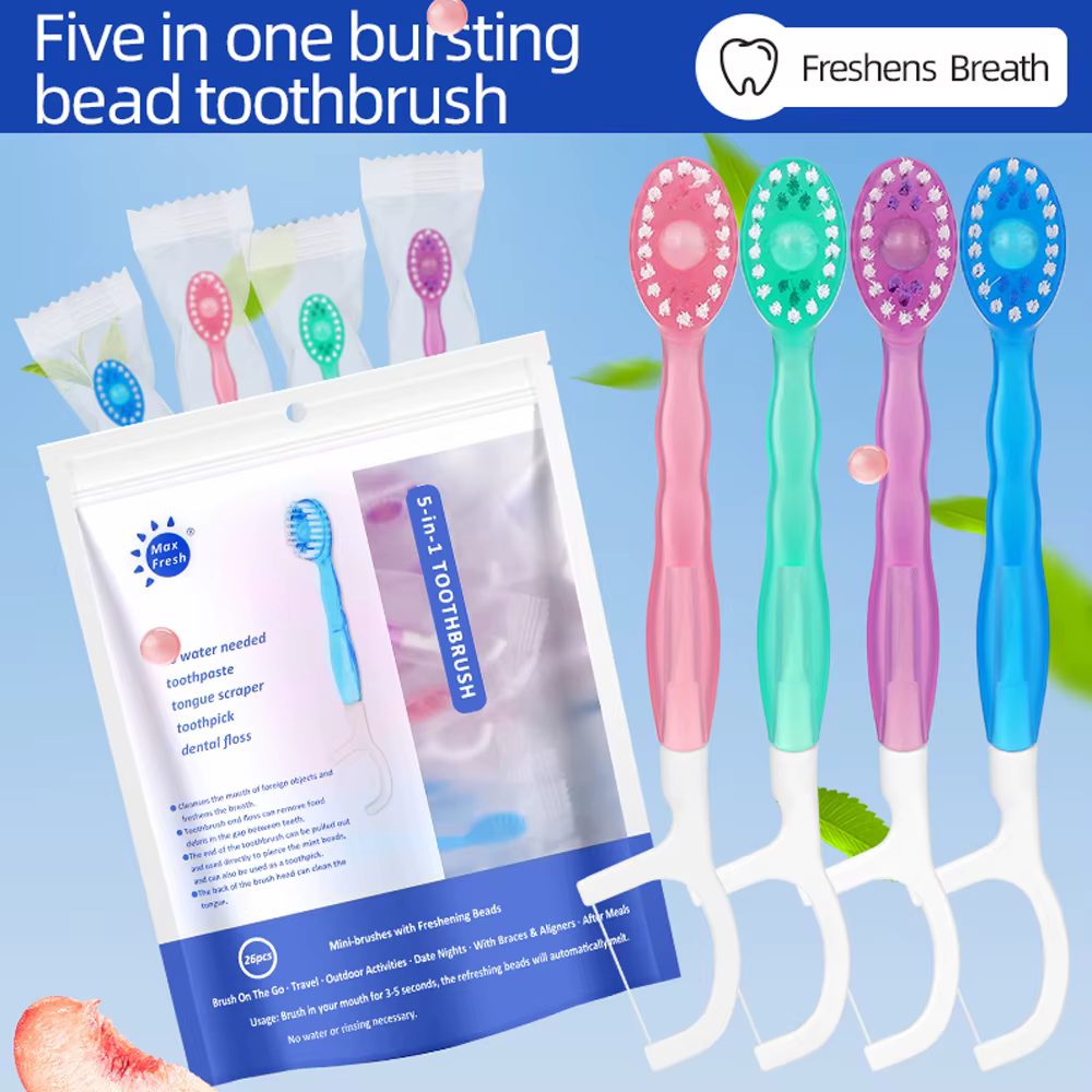 Cepillo dental desechable infantil con frescor para niños