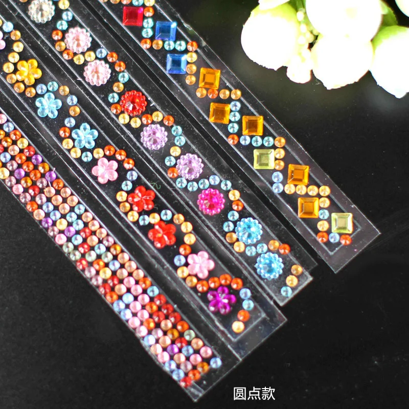 Cinta adhesiva de strass cristal para manualidades y álbum infantil - imagen 5
