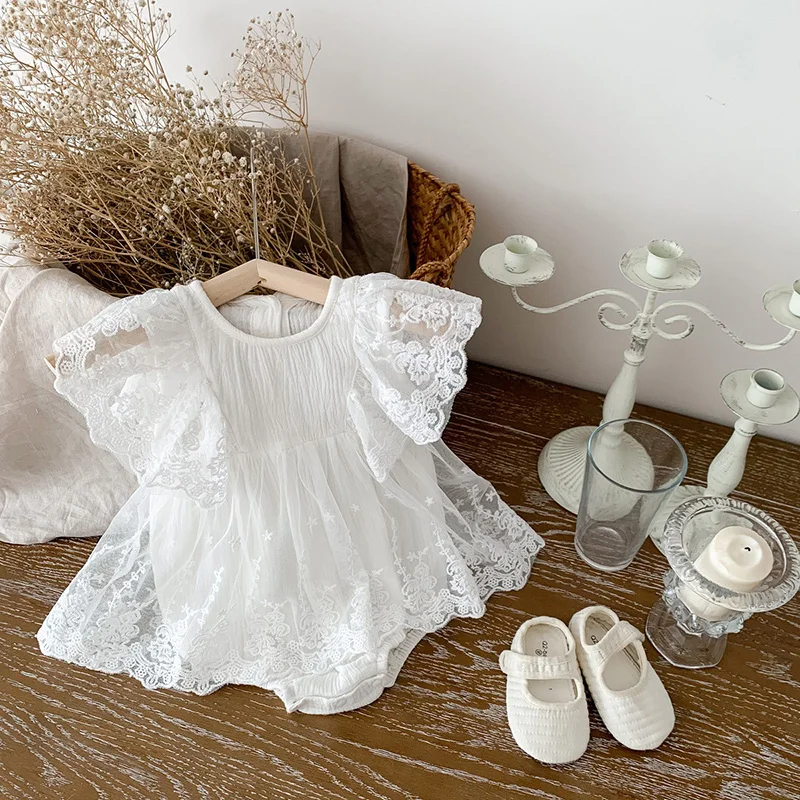 MILANCEL Vestido de verano para niña bebé con volantes - imagen 4
