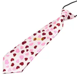 Corbata elástica infantil rayas arcoíris leopardo imitación seda