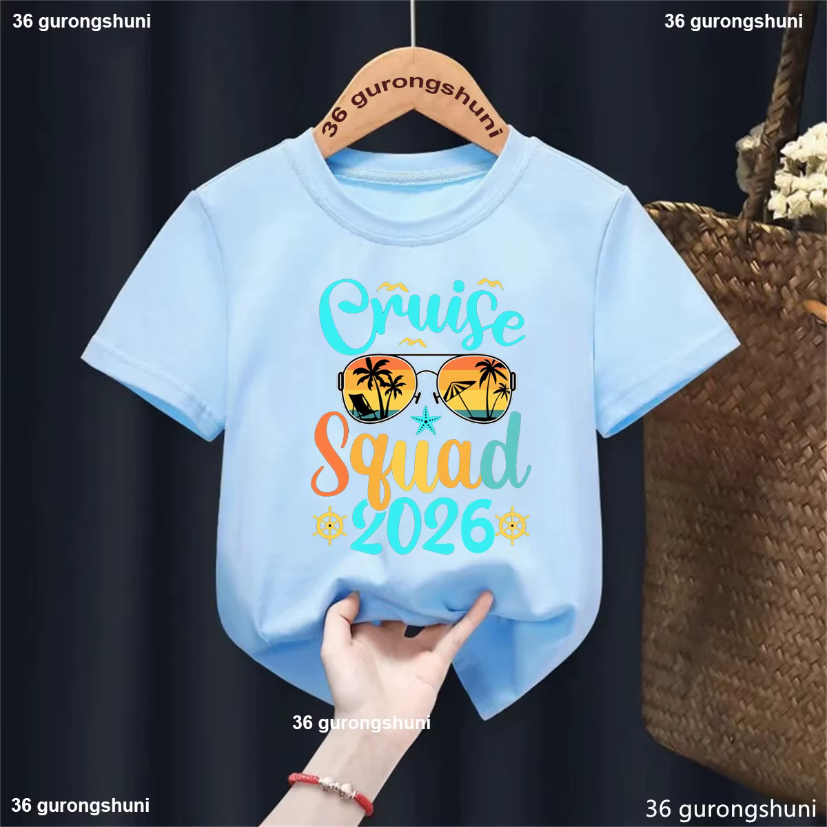 Camiseta manga corta niños – Cruise Squad verano con estampado - imagen 4