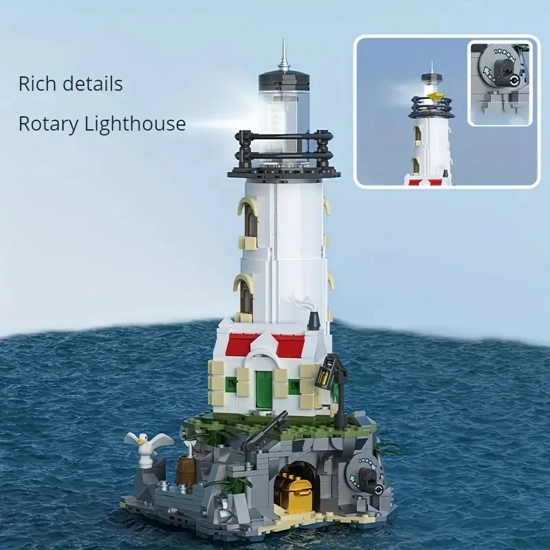 Bloques de construcción eléctricos con faro luminoso para niños - imagen 2