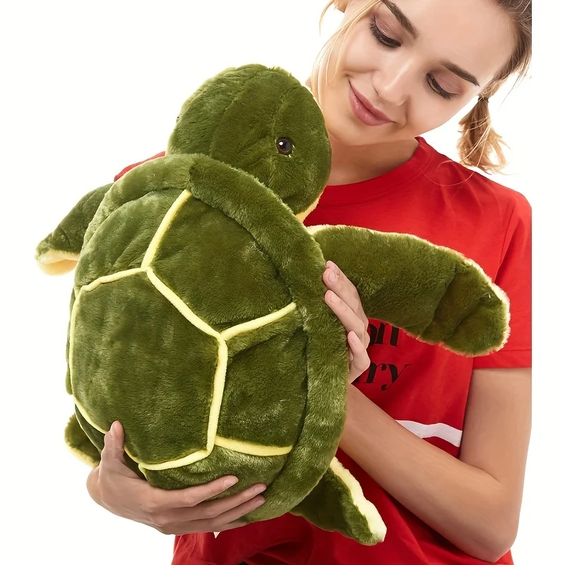 Mamá y cría Tortuga de peluche marina para bebés – compañero de juegos - imagen 3
