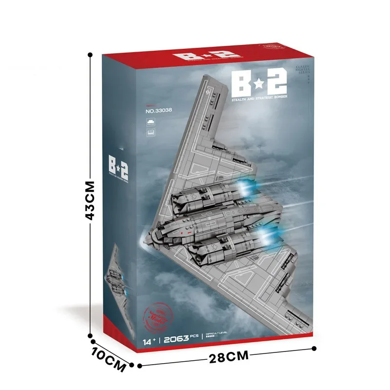 Modelos de construcción bombardero B-2 para niños - imagen 3