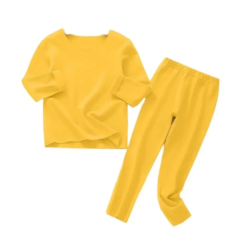Ropa de estar en casa para niños - Conjunto cálido de algodón elástico - imagen 4