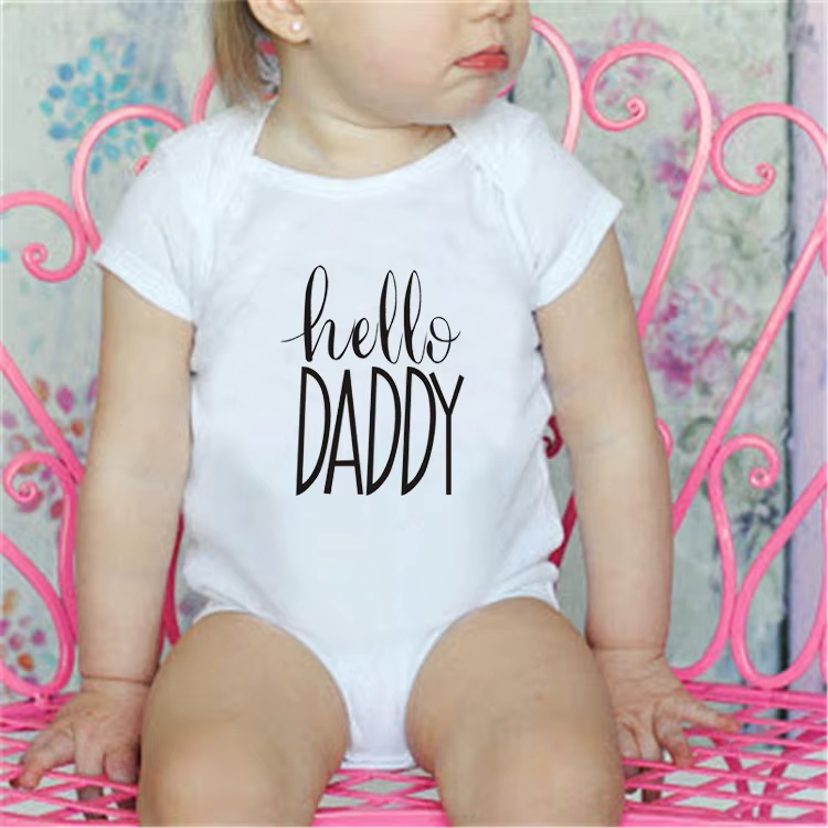 Hello Daddy Peleles de algodón puro para recién nacido - cómodo - imagen 4