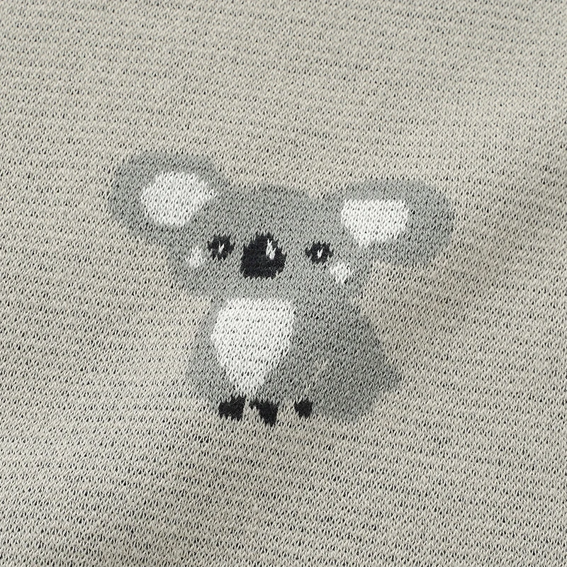 Mantita de bebé algodón gris, tejida, suave para cuna