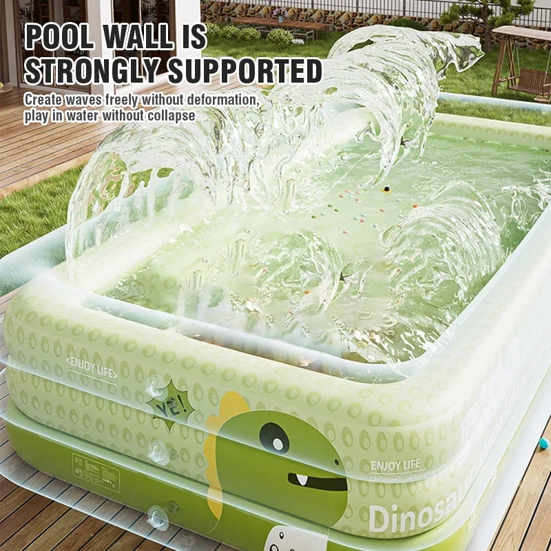 Piscina inflable extragrande familiar para niños – Interior y exterior - imagen 3