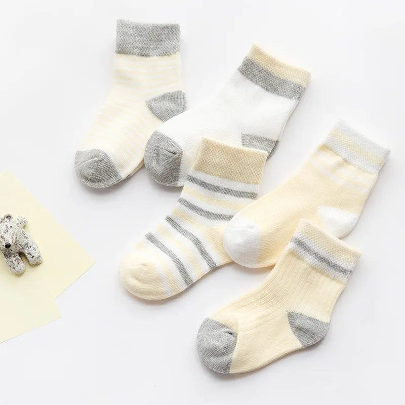 Calcetines altos de algodón para bebés y niños – unisex suaves - imagen 3