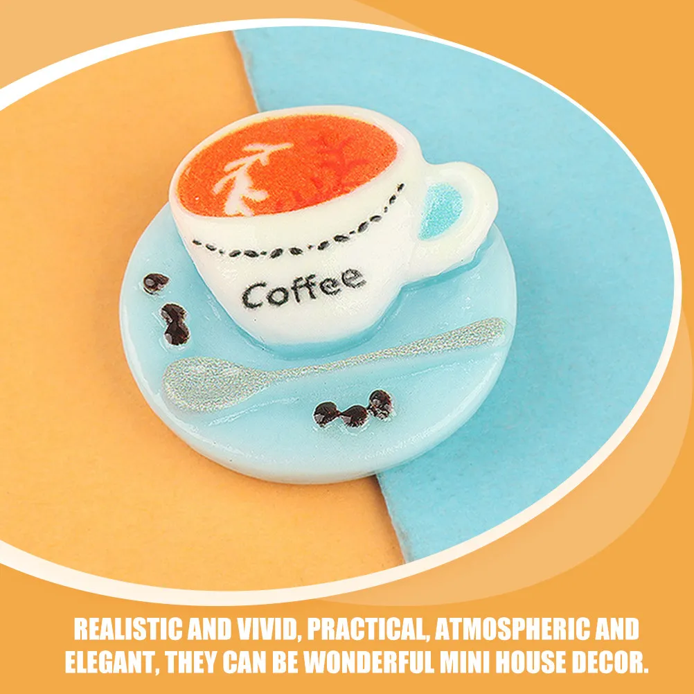 Miniaturas de comida de café para casa de muñecas – Atrezzo en resina