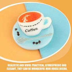 Miniaturas de comida de café para casa de muñecas – Atrezzo en resina