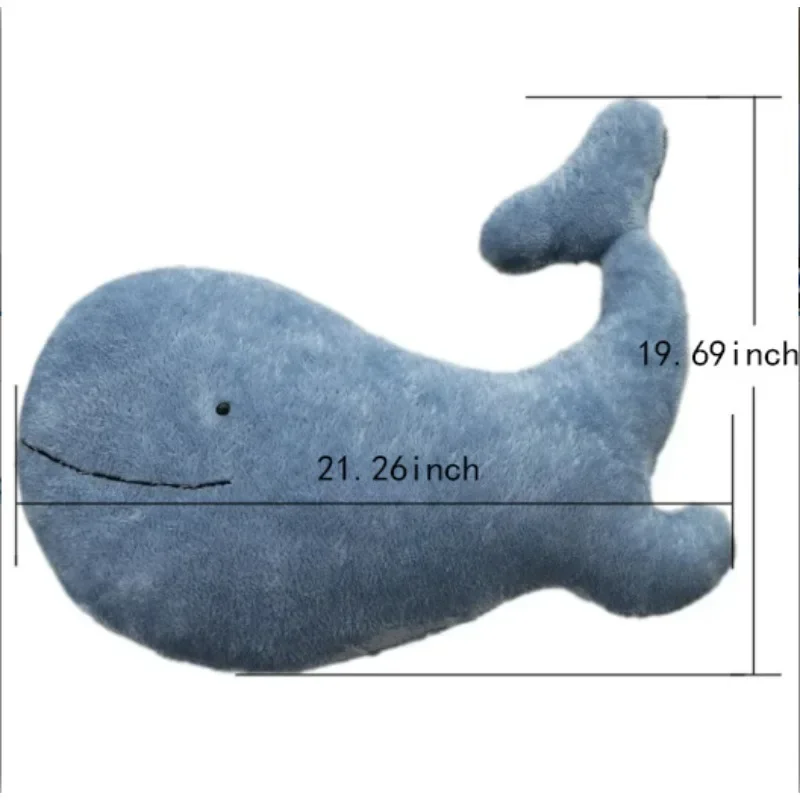 Almohada ballena de felpa para sesión de recién nacido - imagen 3