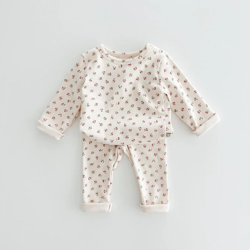 Milangel Conjunto Pijama Bebé Conejito Flores - Ropa Suave Primavera - imagen 3