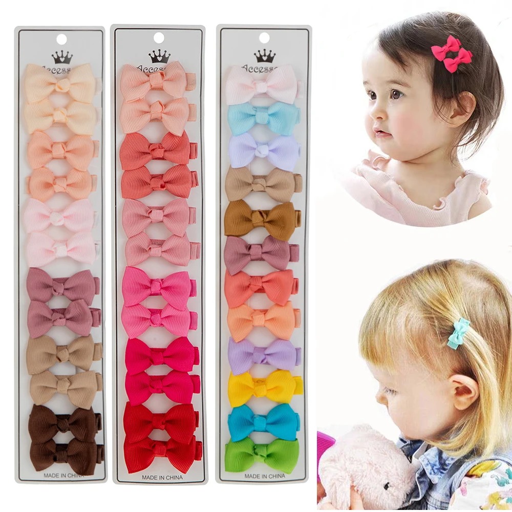 Pinzas de grográn infantiles en colores pastel