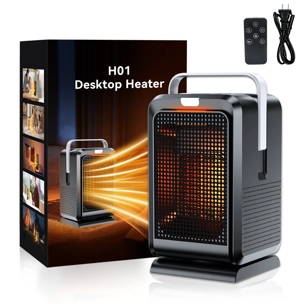 Calefactor portátil PTC con control remoto – Calor y frío rápido
