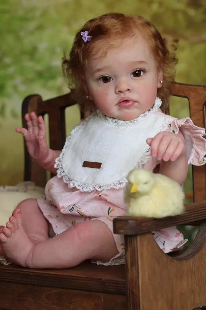 NPK Muñeca Reborn realista Chantal con detalles de peluche suave - imagen 4