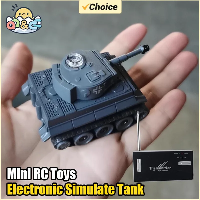 Mini tanque RC de control remoto para niños – Juguete de simulación