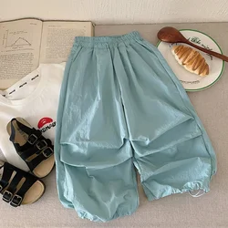 Pantalones de chándal finos para niños de verano sueltos