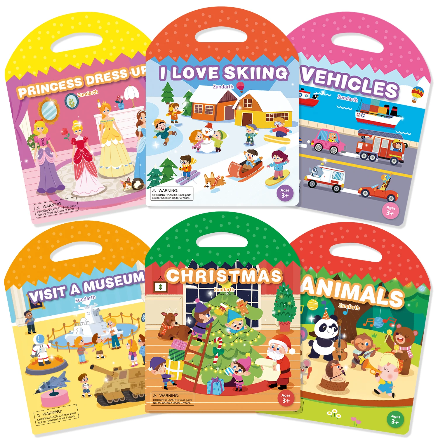 Libro de pegatinas de gelatina reutilizable multiescenario educativo - imagen 4