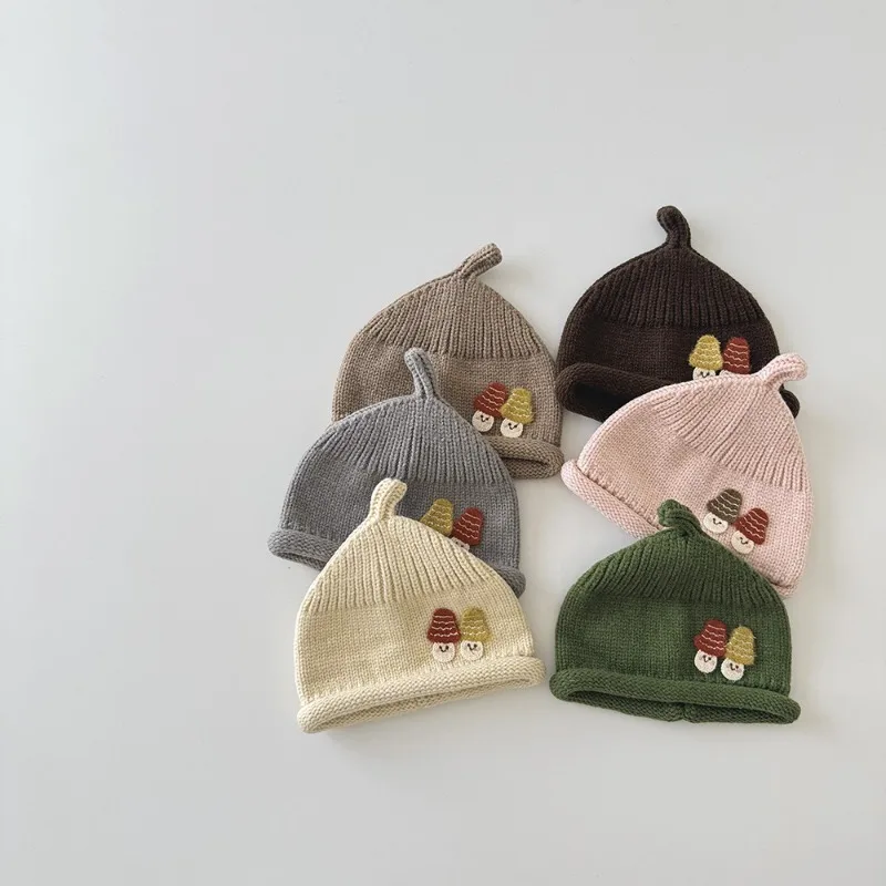 Gorro de seta bebé invierno térmico diseño dulce recién nacido