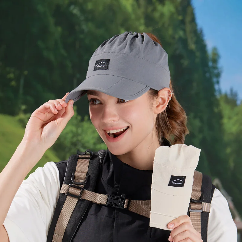 Gorra deportiva secado rápido con cola de caballo verano - imagen 4