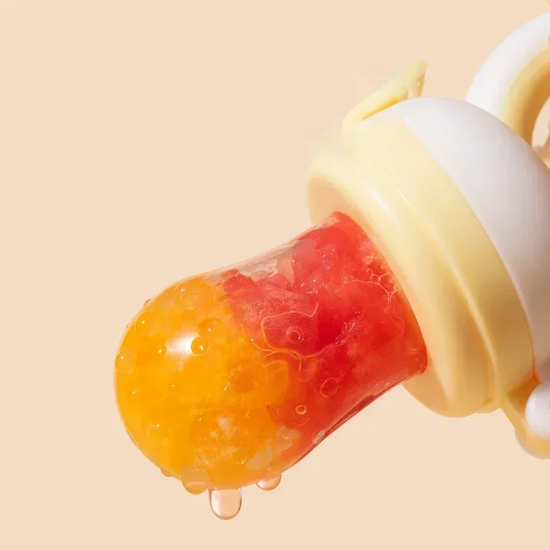 Alimentador de silicona para fruta fresca seguro con mordedor oso - imagen 4