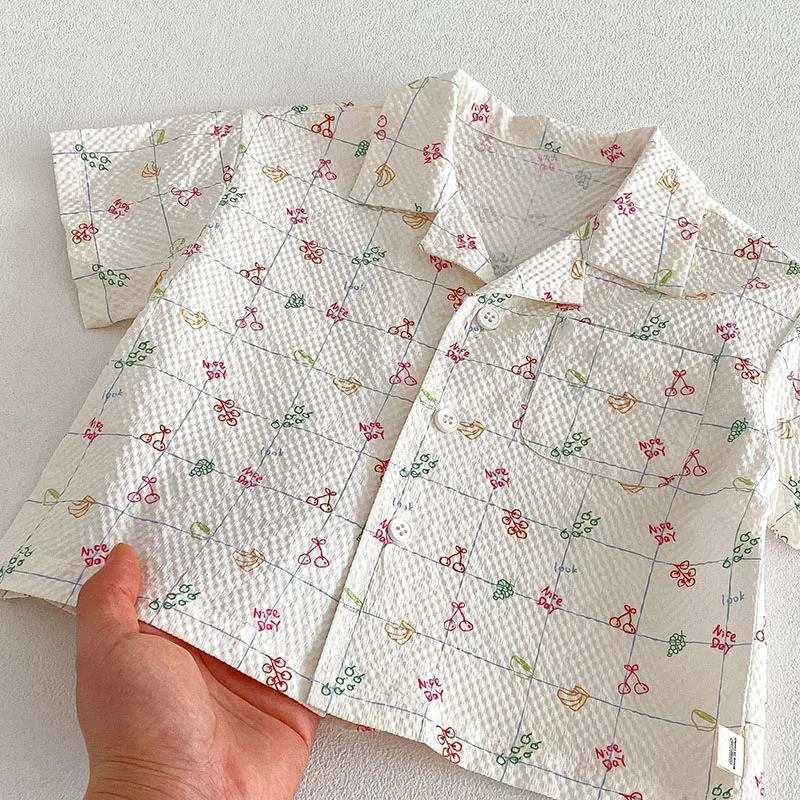 Camiseta verano infantil estampado completo de frutas - imagen 4