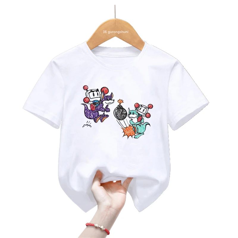 Camiseta verano niños con dibujos animados – Manga corta The Bomberboii - imagen 2