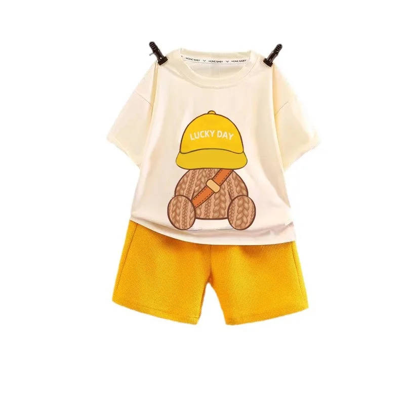 Conjunto de verano para niños: camiseta suelta y pantalón corto - imagen 4