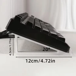 Soporte elevador portátil para teclado ajustable en altura y ángulo