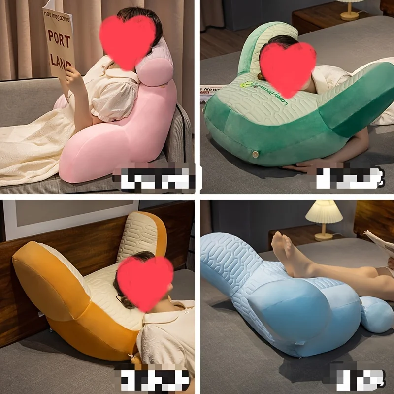 Cojín de cabecera con almohada incorporada para lectura y teléfono