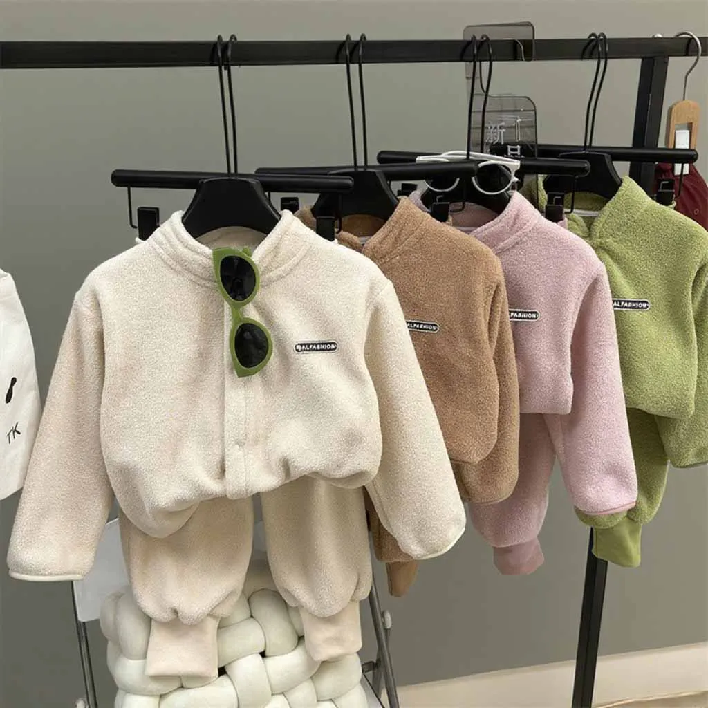 Conjunto reversible de lana y felpa – Traje de invierno para niños - imagen 5
