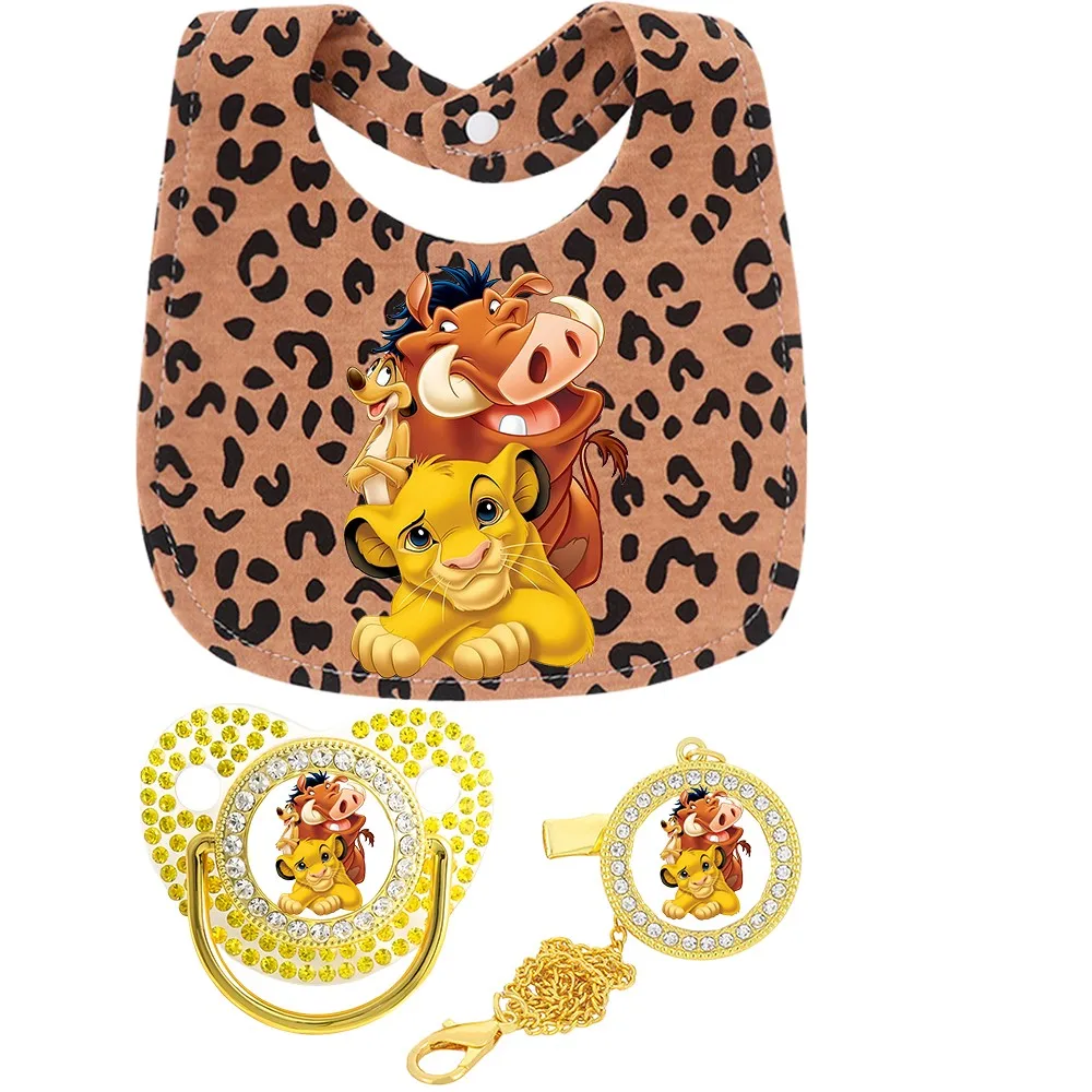 Juego de baberos leopardo con anillos para dentición - imagen 2
