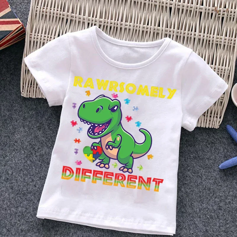 Camiseta algodón para niño con dinosaurios – Verano - imagen 2