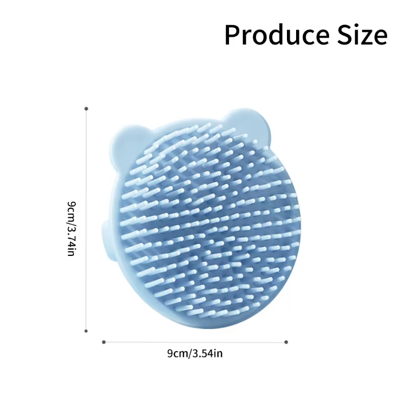 Cepillo de silicona con forma de oso para bebé