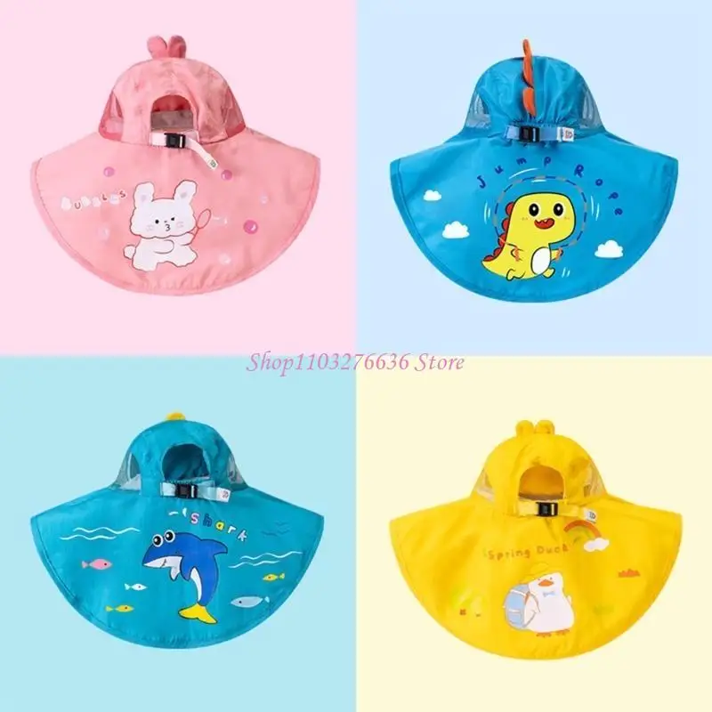 R6FD sombrero de sol infantil tipo cubo plegable para playa - imagen 2
