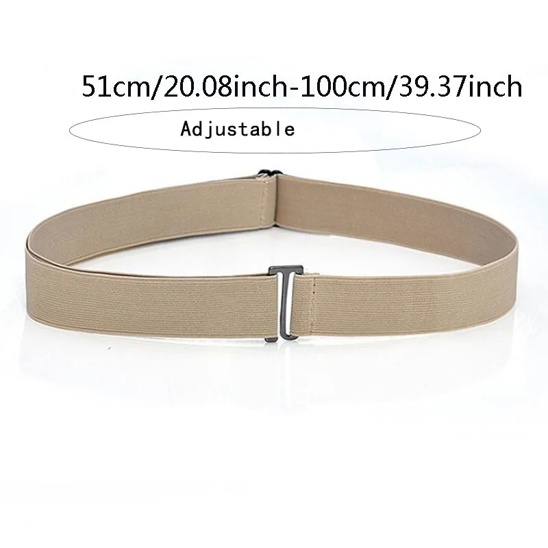 Cinturón elástico invisible ajustable sin hebilla para pantalones
